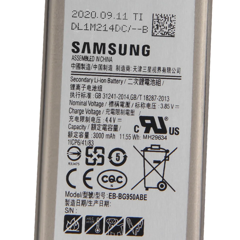 Samsung оригинальный сменный EB BG950ABE для телефона GALAXY S8 SM G9508 G9500 G950U BG950ABA 3000