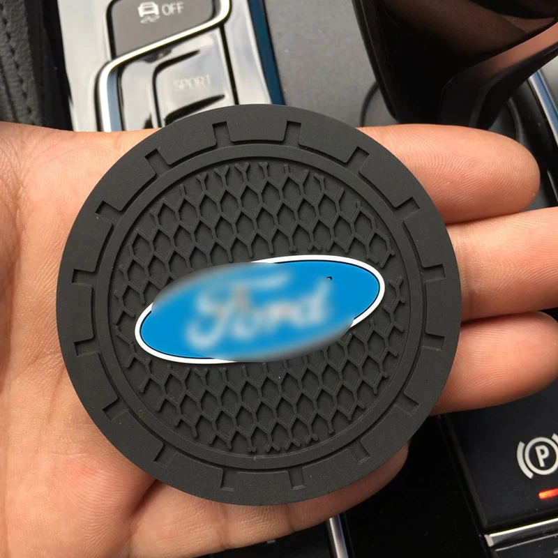 2pc For Ford mk2 mk3 mk4 mk5 mk7 fiesta focus FOCUS 2 3 4 5 Silicone Car non-slip coaster Mat Water pad accessories | Автомобили и