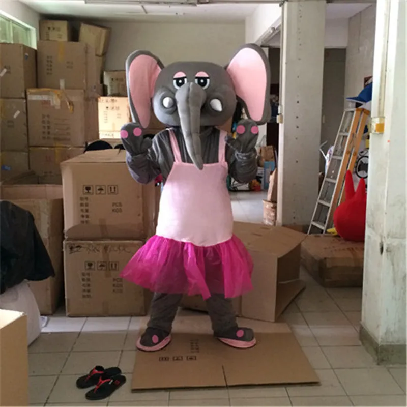 

Elephant Mascot Costume Suits Cosplay Party Game Dress Outfits Clothing Advertising Promotion Carnival Halloween Xmas Easter