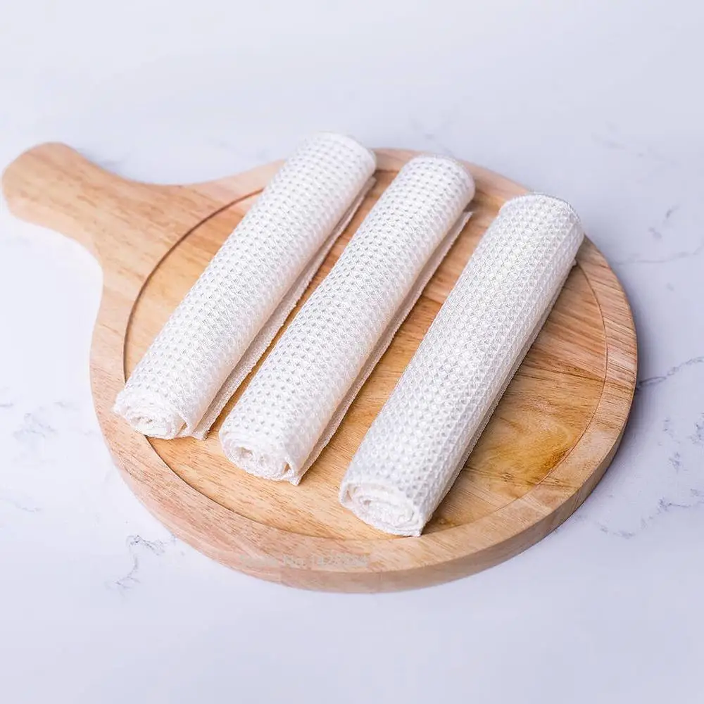 New Bamboo Fiber Wear-resistant Non-stick Oil Wipping Rags Kitchen Towel Multifunctional Cleaning Dish Cloth | Дом и сад