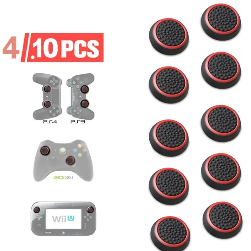 4 шт./10 шт. силиконовые палочки для ручек силиконовых палочек PS3 PS4 XBOX 360 один Playstation