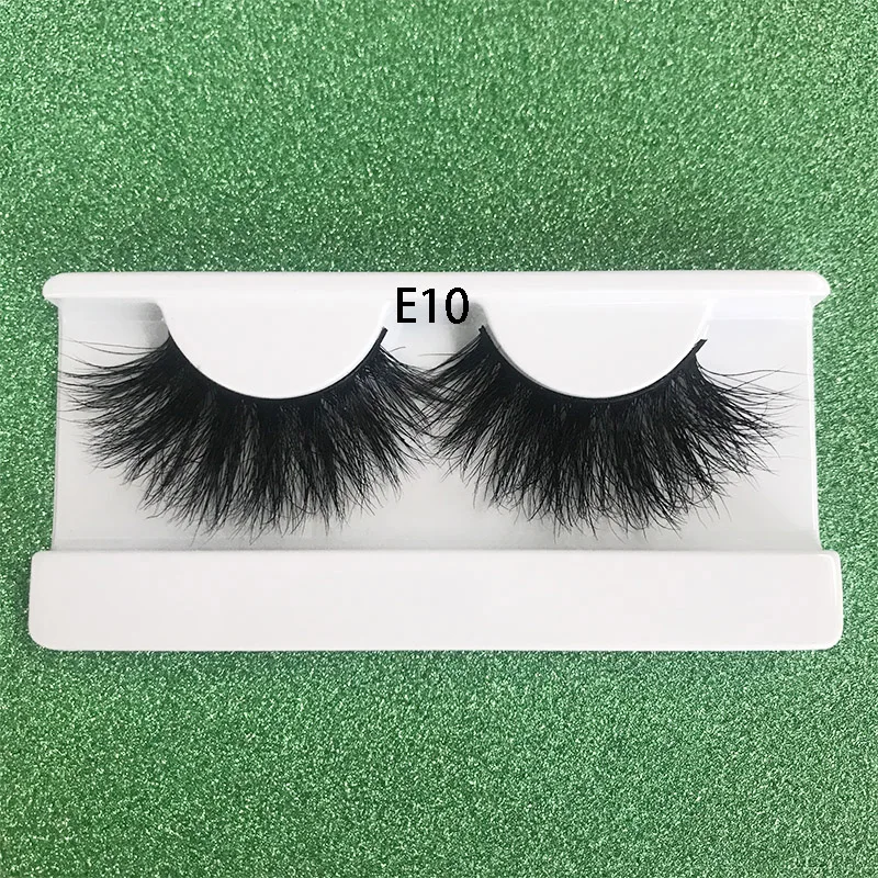 E10 only tray Mikiwi 25 мм ресницы настоящие норковые Накладные ресницы "крест-накрест" пряди бескровные 3D норковые ресницы мягкие драматические ресницы E16 инструменты для макияжа - Цвет: E10 only tray