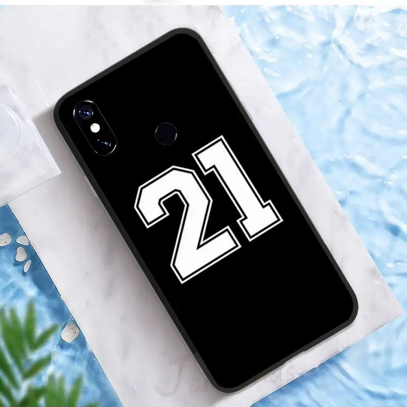 

Football Lucky number high quality Phone Case For Xiaomi Redmi note 7 8 9 t k30 max3 9 s 10 pro lite