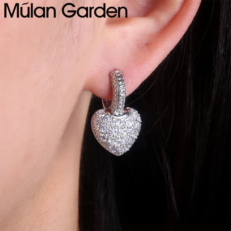 M & G модные блестящие полностью циркониевые Висячие серьги для женщин подвеска в