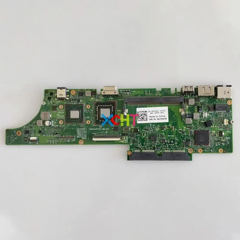 

CN-067KDW 067KDW 67KDW 6050A2307401-MB-A02 w SU7300 CPU for Dell Latitue 13 L13 P08S NoteBook Laptop PC Motherboard Mainboard
