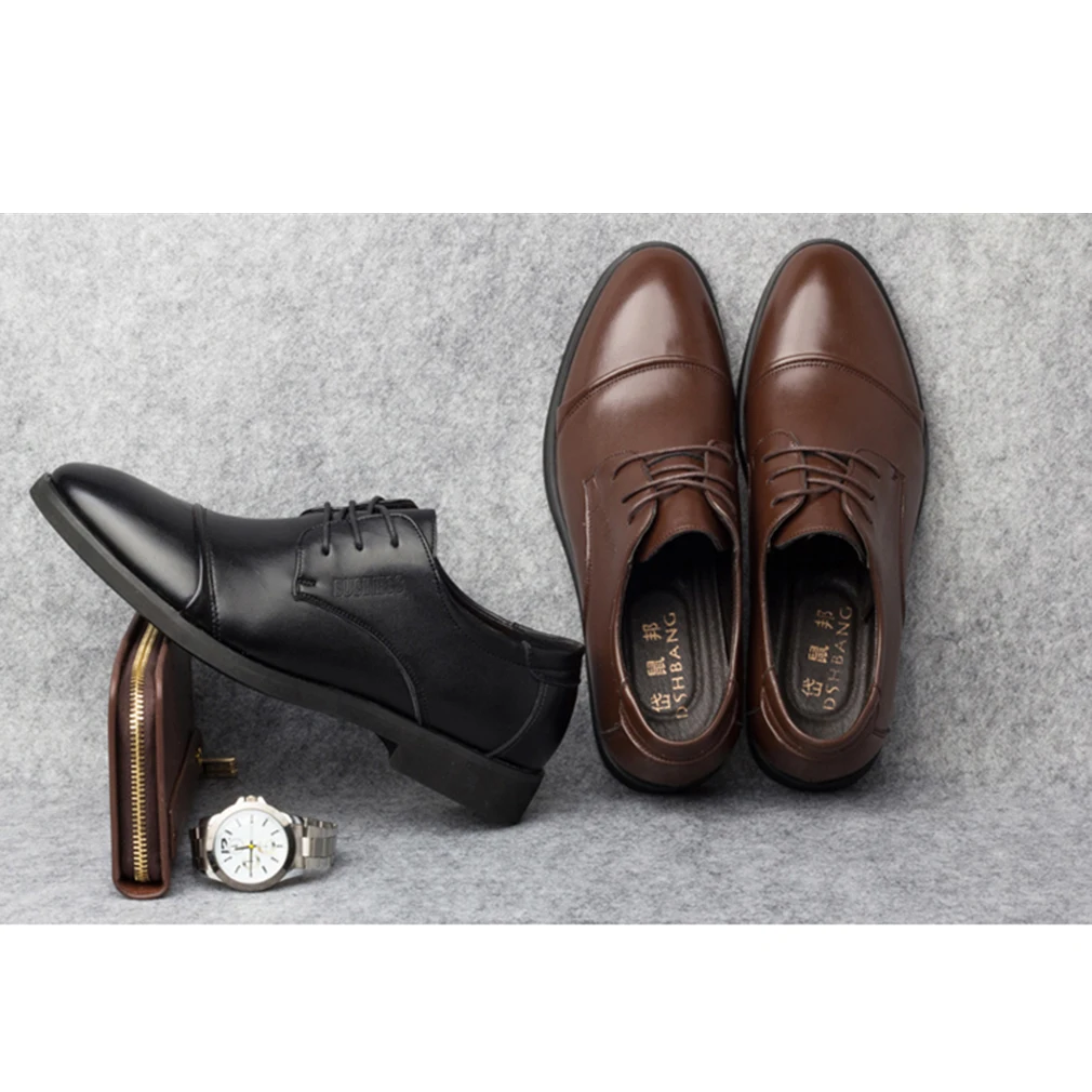 

Luxury Business Oxford Leather Shoes Men Breathable Rubber Formal Dress Shoes Male Office Wedding Flats Footwear Mocassin Homme