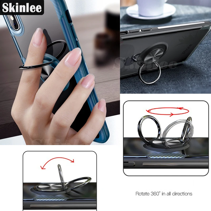 Оригинальный противоударный прозрачный чехол Skinlee для Realme 6 Pro мягкая рамка с