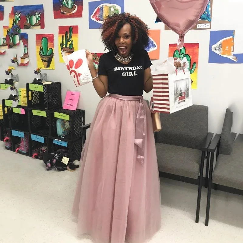 Женская вечерняя фатиновая юбка пачка в пол 6 слоев 115 см с бантом трапециевидная