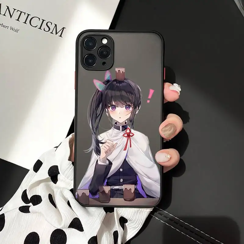 

Kimetsu no Yaiba Phone Cases matte transparent For iphone 7 8 11 12 plus mini x xs xr pro max cover