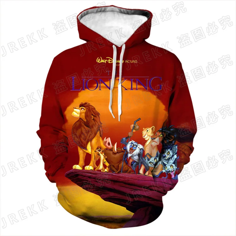 

2021 New Cool Hoodies Men Women Children The Lion King Anime 3D Print Pullover Fashion Boy Girl Kids Sweatshirts Hoody Coat