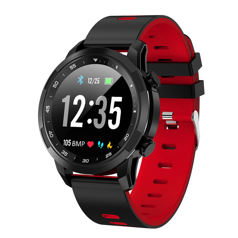 Красный Bakeey V09 Full Touch HD дисплей Smart Band ECG Монитор артериального давления сердечного ритма bluetooth спортивные Смарт-часы для Android для IOS - Цвет: Красный