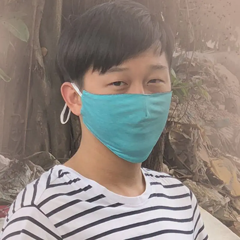 Унисекс Летняя шелковая противоуф Двусторонняя мультяшная граффити маска для