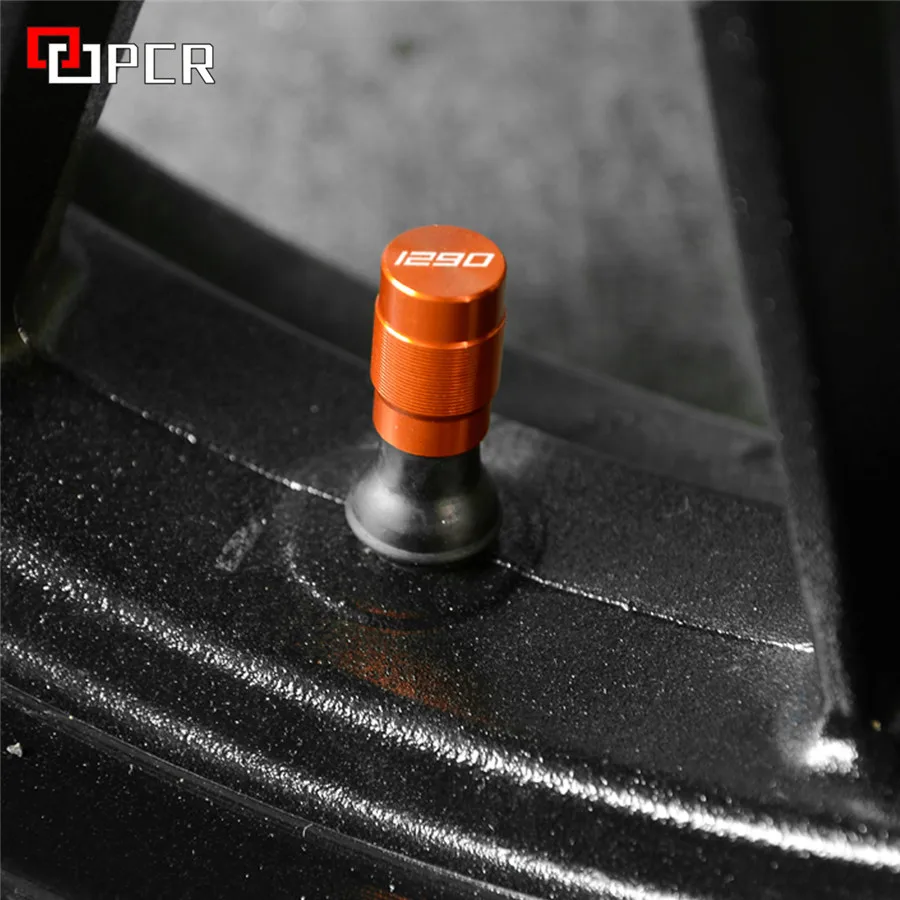 

Front Rear Aluminum Wheel Tire Valve caps For KTM Adventure 990 1050 1090 1190 1290 Super Adventure Adv rc125 rc200 rc390
