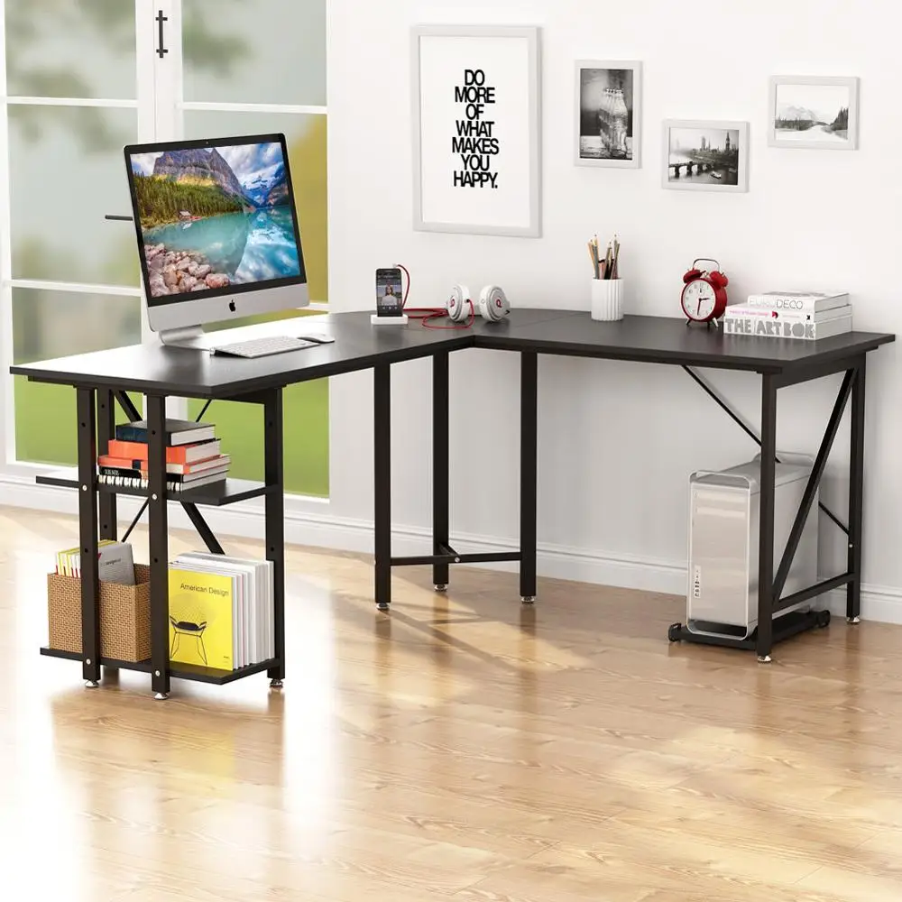 L образный компьютерный стол 67 &quotБольшой Угловой ПК латоп Рабочий