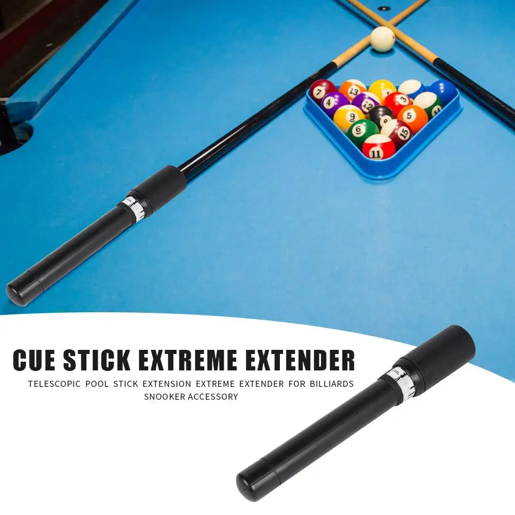 

ABS Telescopic Pool Stick Extension Extreme Extender for Billiards Snooker