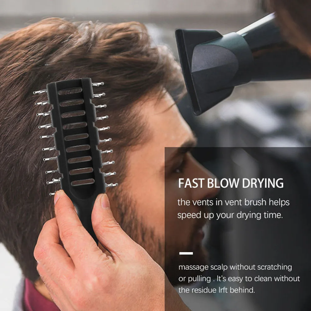 

5pcs Men Women Shaping Pintail Brush Hair Cutting Professional Anti Static Hairdressing ABS Home Styling Comb Set Salon Grooming