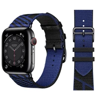 for apple watch nylon band for 41mm 45mm jumping single tour strap 40mm 44mm 38mm 42mm series 7 6 54321 se smart watch bracelet