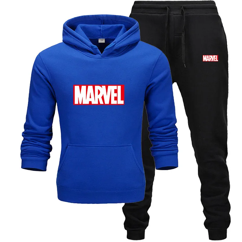 2019 новый спортивный костюм с капюшоном Marvel мужские повседневные хлопковые