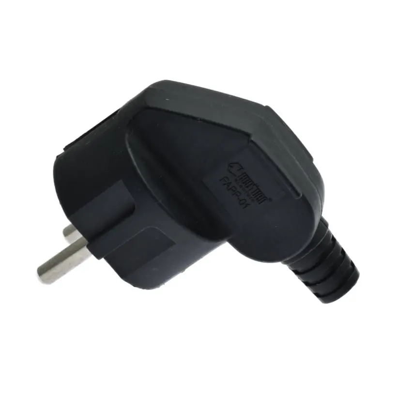 Набор 10 шт. запасная многоразовая вилка Schuko для самостоятельной сборки макс. В