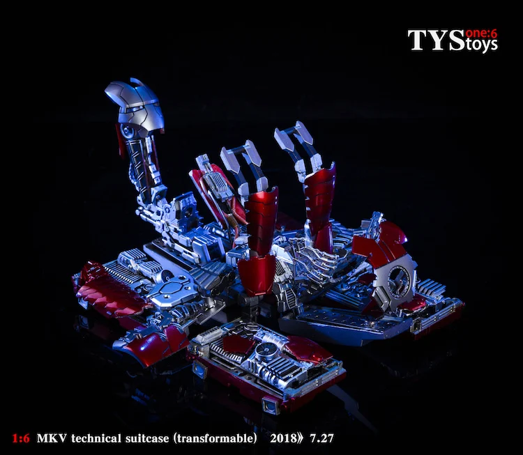 TYStoys 1/6, Мстители, Железный человек, сцена, аксессуар, чемодан, броня, MK5, шарнир, Movabe, фигурка, модель, набор