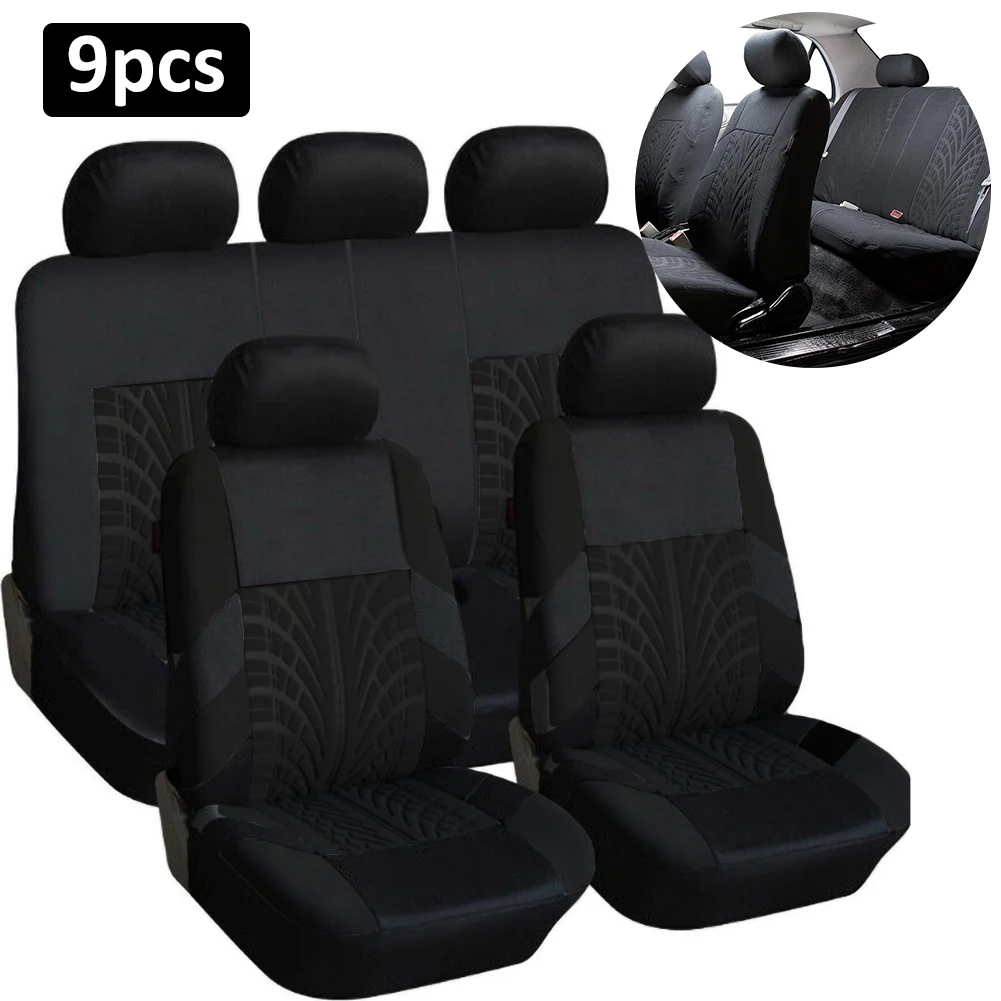 

Universal Front&Rear Car Full Seat Cover Styling Car Seat Protector Cover Car Seat Covers Set Interior Accessories Embroidery