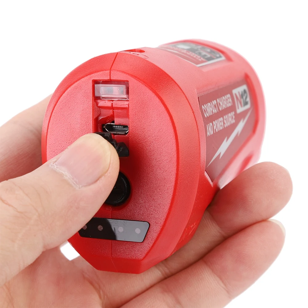 n12 tm charger converter usb power charging adapter for milwaukee 48 59 1201 m12 li ion battery adapter mobile phone power free global shipping