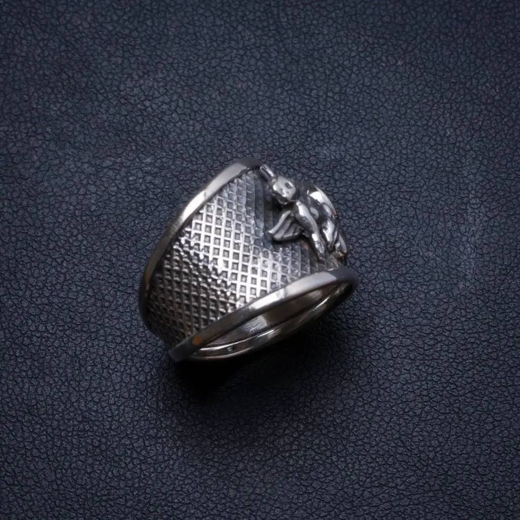 Природный Мистический топаз ручной работы уникальное кольцо из стерлингового