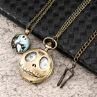 Мужские наручные часы с подвеской в стиле ретро, уникальные карманные часы в форме лягушки с модными молодежными бронзовыми карманными часами