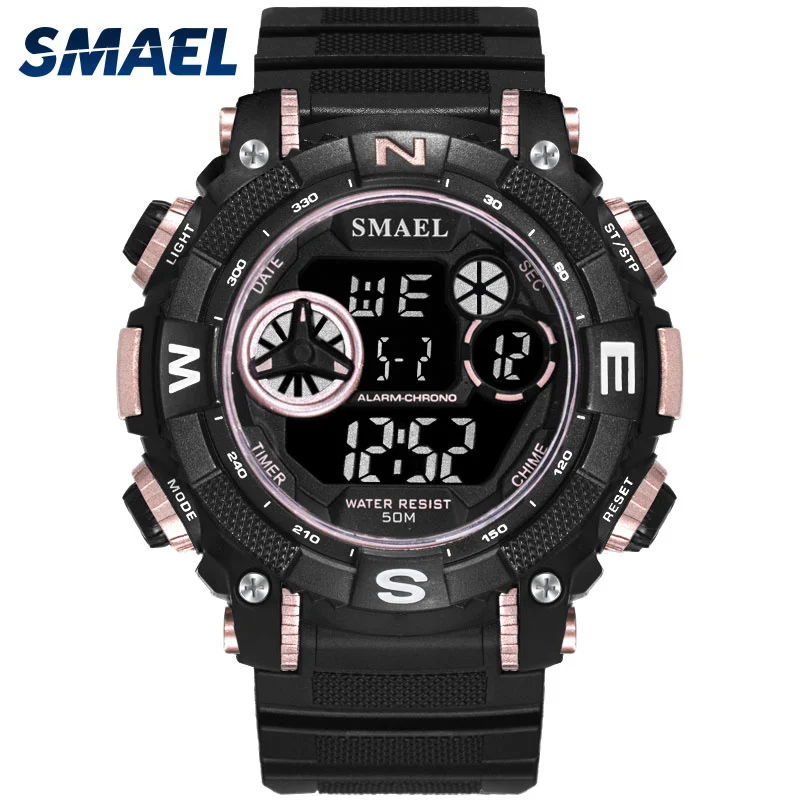 

SMAEL Digital Wristwatches Sports Waterproof Watch S Shock Montre Mens Military Watches Top Brand 1317 Men Watches Digital LED