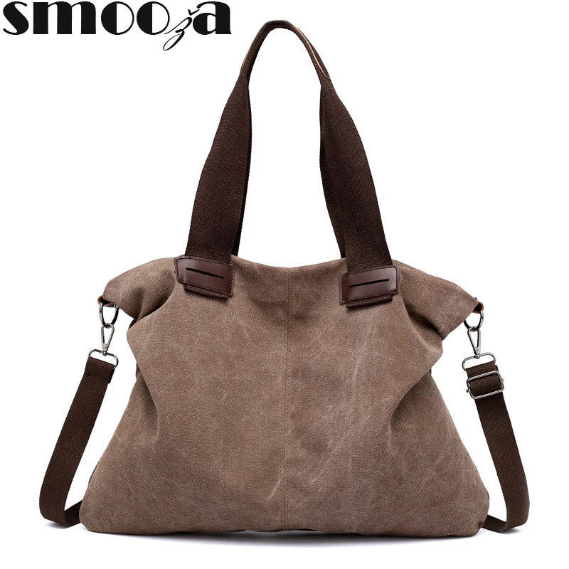 SMOOZA мессенджер холщовые сумки-шопперы для женщин сумки bolsas feminina Женская сумка через плечо женские ручные сумки для девушек