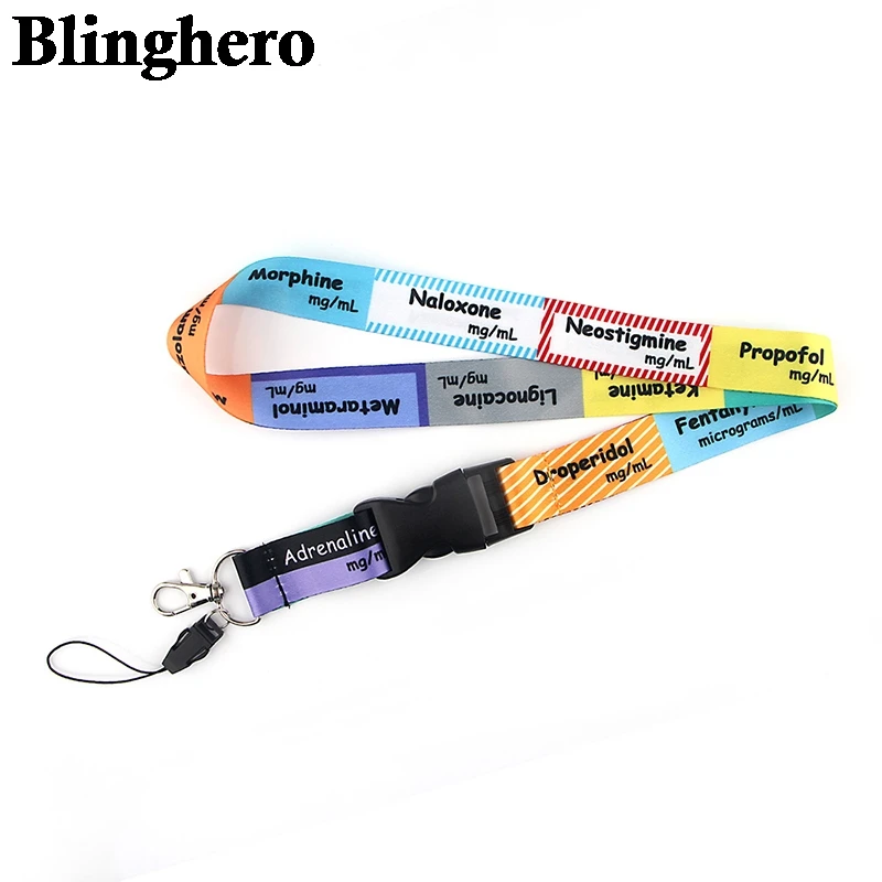 CA1358 Critical Care Anaesthetics ICU Lanyard for Keys ID Card Mobile Phone Neck Straps Lanyard for Doctor and Nurse