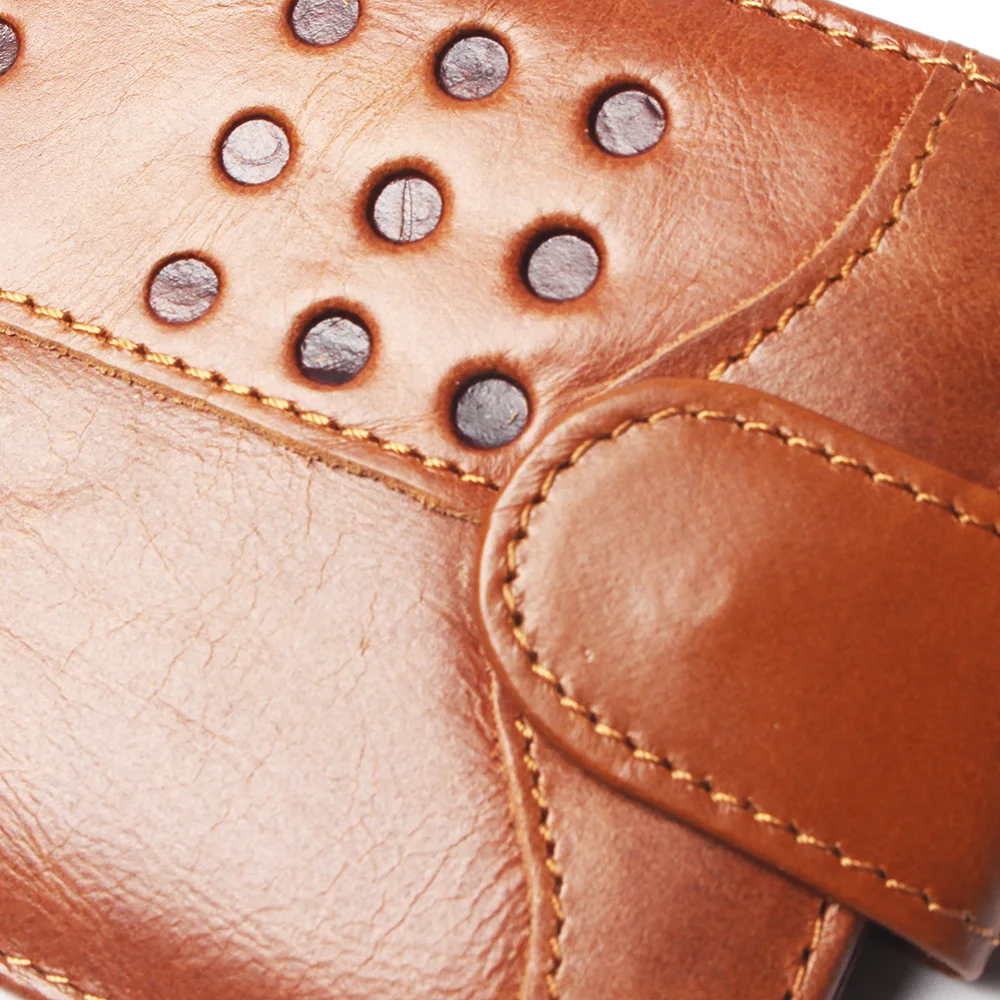 Новый портмоне дешевые Для мужчин s в горошек бумажник с тиснением из натуральной