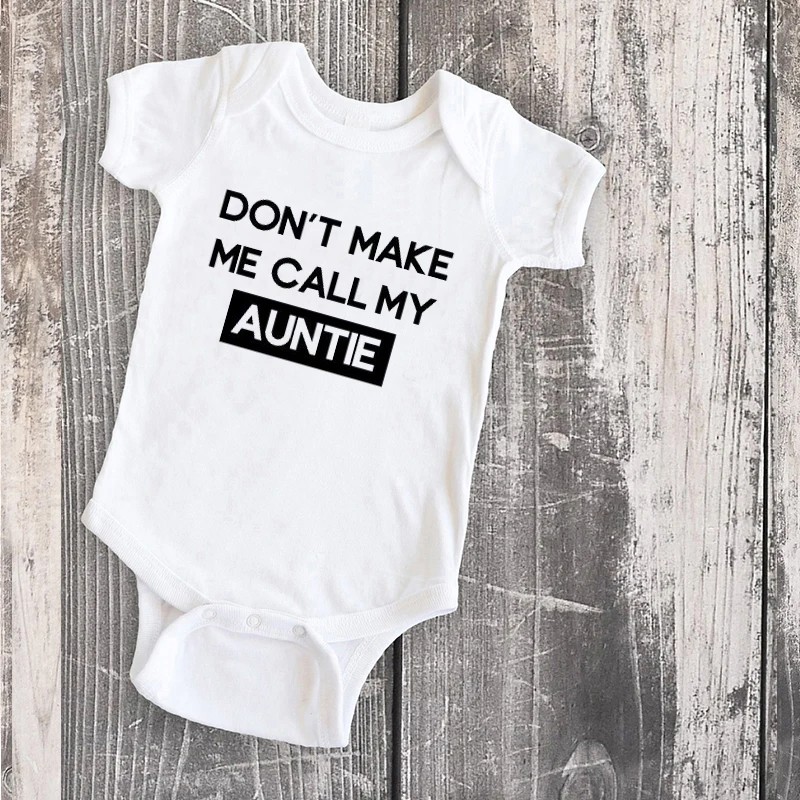 Don't Make Me Call My Auntie Shirt Mom and Daughter Matching Clothes 2020 Summer Aunt Baby Shower Gift Family Outfits | Мать и