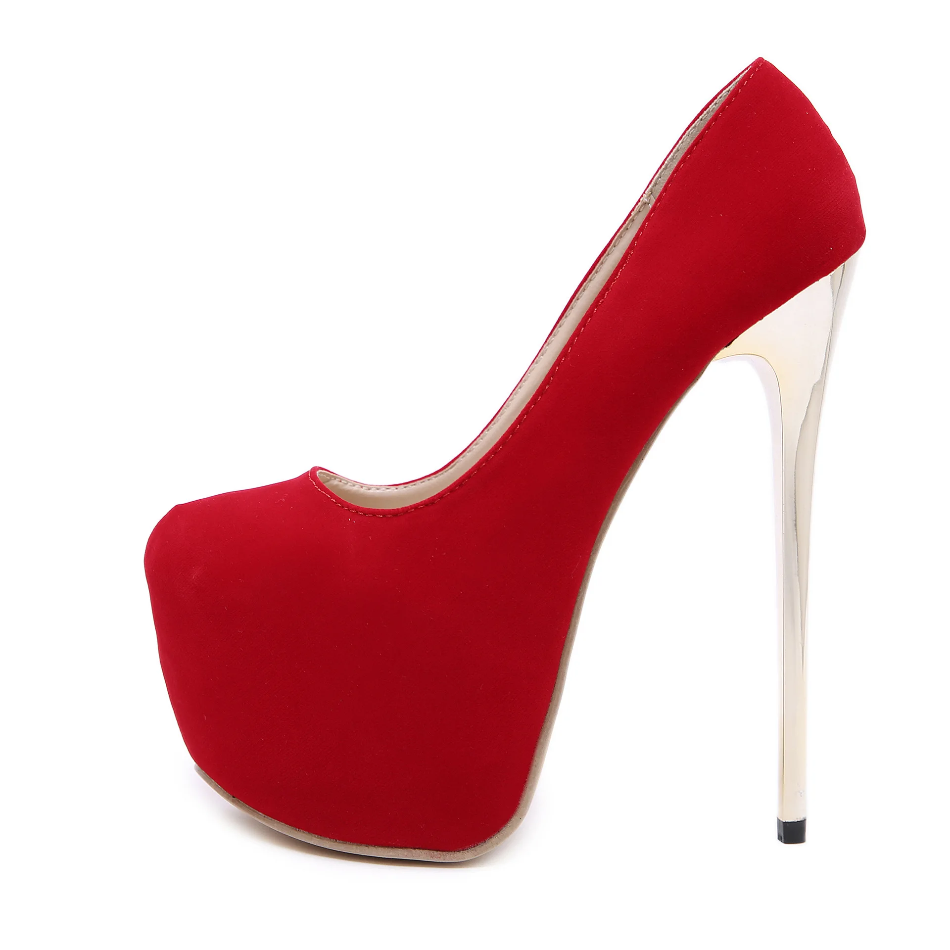 LTARTA/женские красные пикантные туфли-лодочки на платформе туфли больших размеров