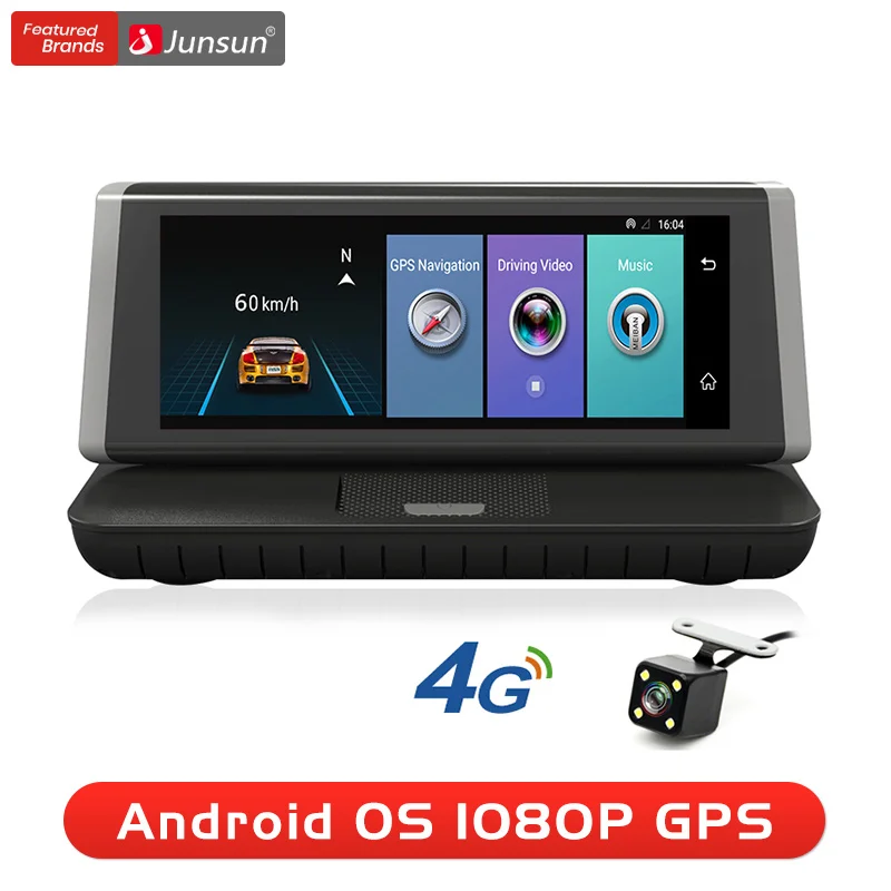 Junsun E35 DVR Автомобильная камера 4G ADAS Android 5 1 FHD 1080P видео рекордер ram 1G/rom 16G