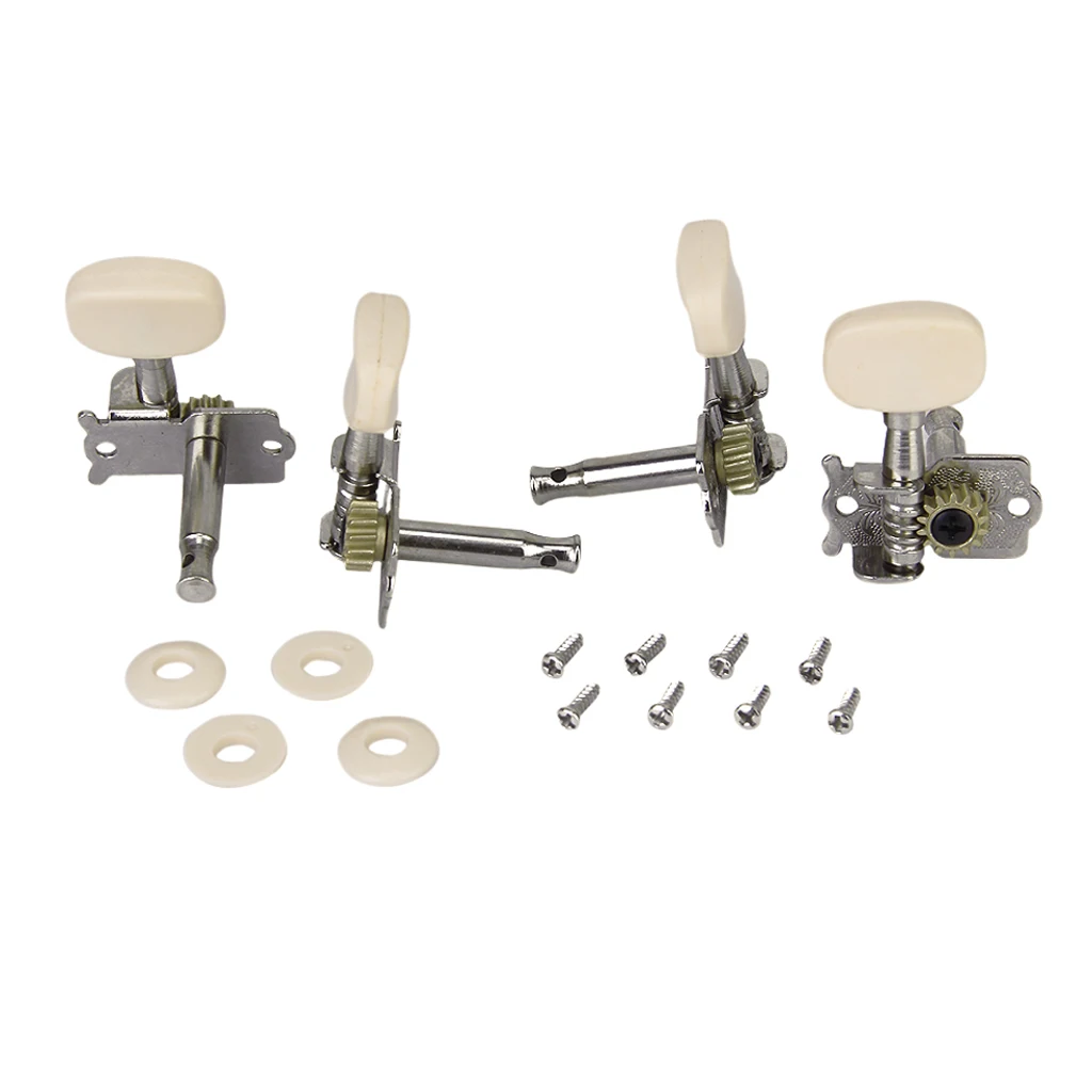 

5x 4pcs Pro Four String Guitar Tuning Pegs Machine Heads 2R 2L Mounting Screws