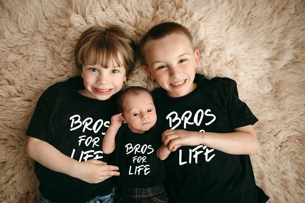 Наряды для брата Bros for Life рубашки братьев мальчиков | Мать и ребенок