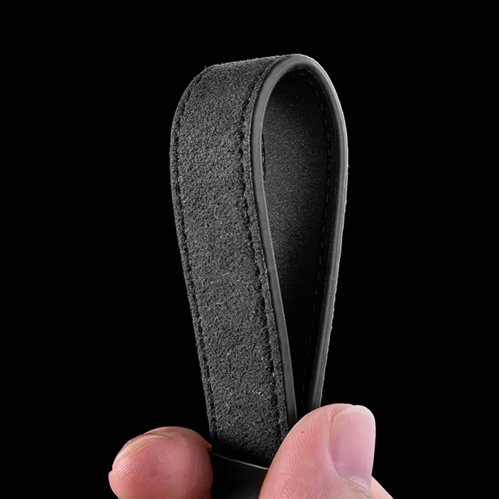 Car Rings Key Chain Leather Horseshoe Keychain Car Keyring For Sline RS AMG R For Benz For Toyota V W Car Accessories Gift