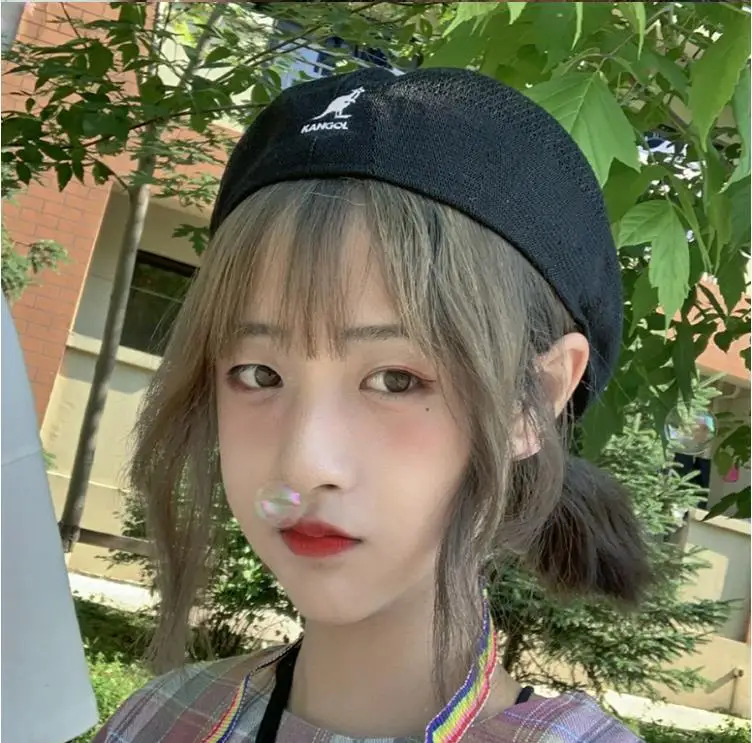 Берет женский в стиле ретро тонкая плетеная сетчатая Кепка-кенгуру ручной работы