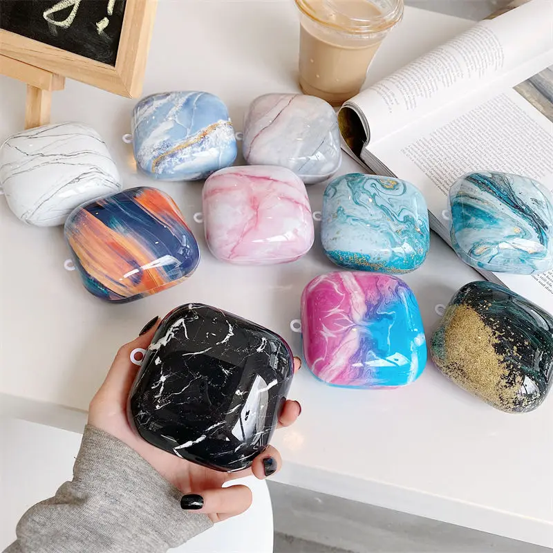 

Luxury Marble Texture Wireless Earphone Case for BEATS POWERBEATS PRO Plastic Headphone Fully Protective Cover