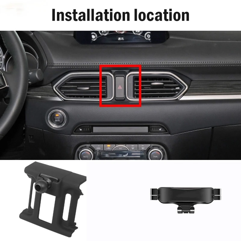 car mobile phone holder for mazda cx5 cx8 cx 5 8 2016 2020 air vent gps mounts stand gravity navigation bracket car accessories free global shipping