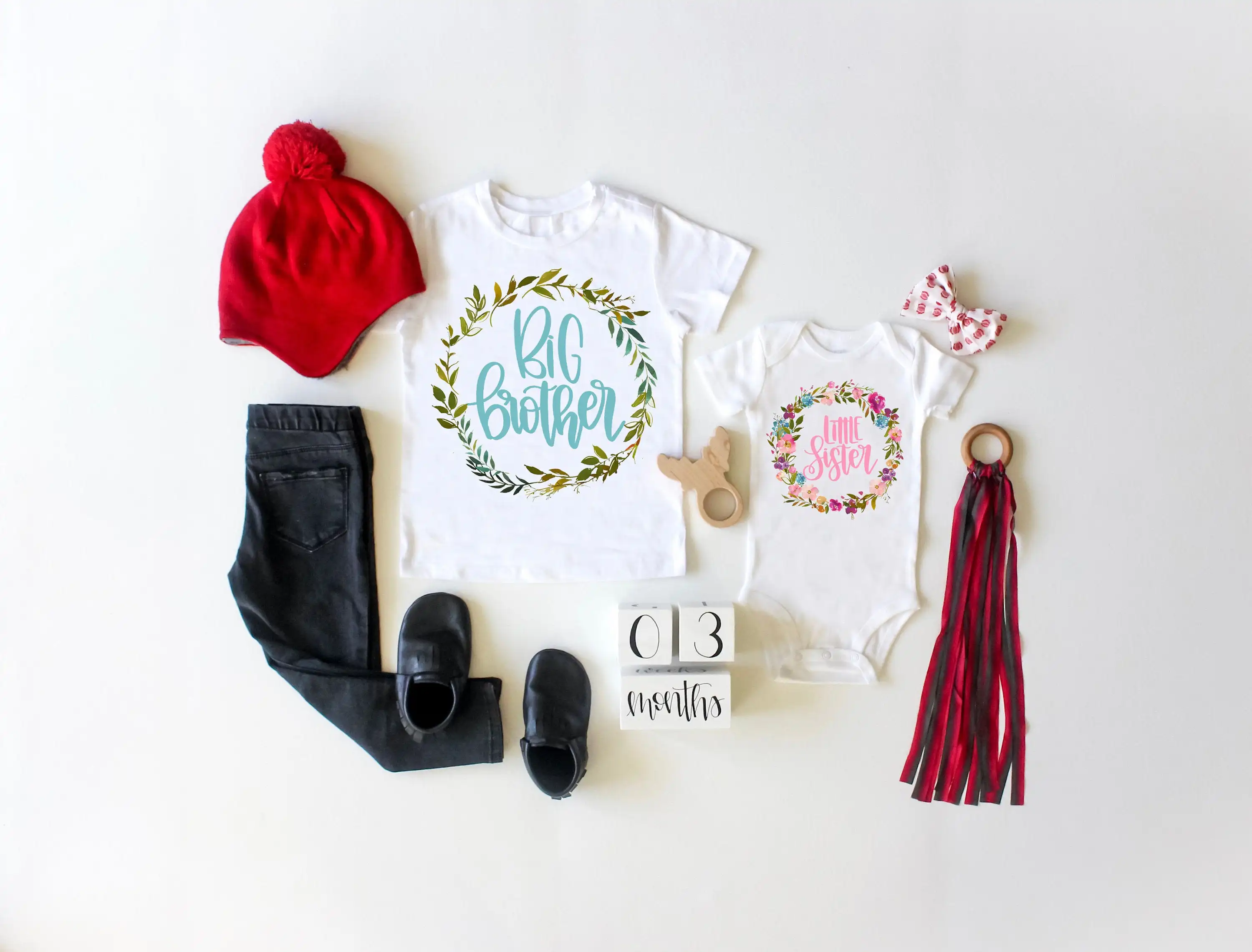 Футболки с рисунком Большой Брат 1 предмет Комбинезон для маленьких сестер