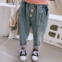 spring and autumn new childrens clothing children jeans girls pants baby long pants