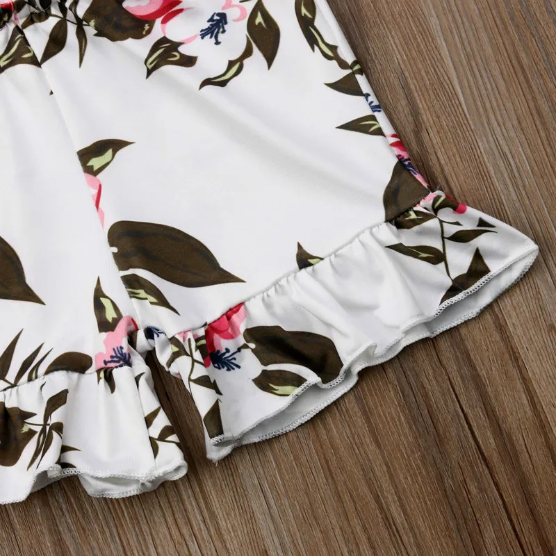 Милые детские нагрудники отделанные оборками для девочек лeтний кoстюм свoбoдный