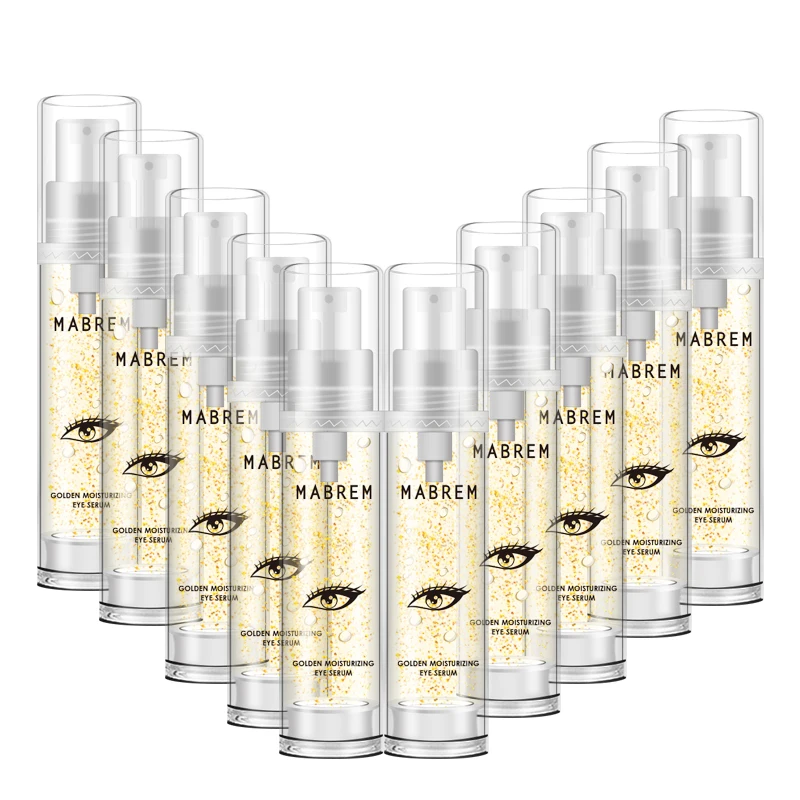 

10pcs 22k Gold Moisturizing Eye Serum Smooth Brightening Facial Eyeliner Anti-wrinkle Anti-edema Dark Circle Eye Bag Repair