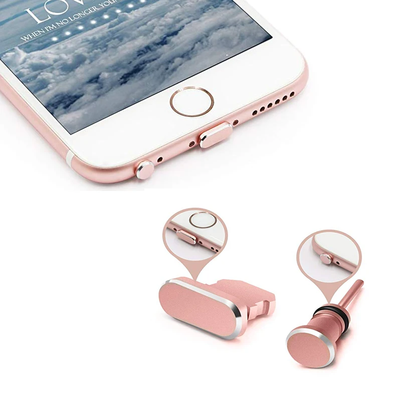 Металлический разъем 3 5 мм для наушников Противопыльный iPhone 87X6S Plus Xs Max стопор