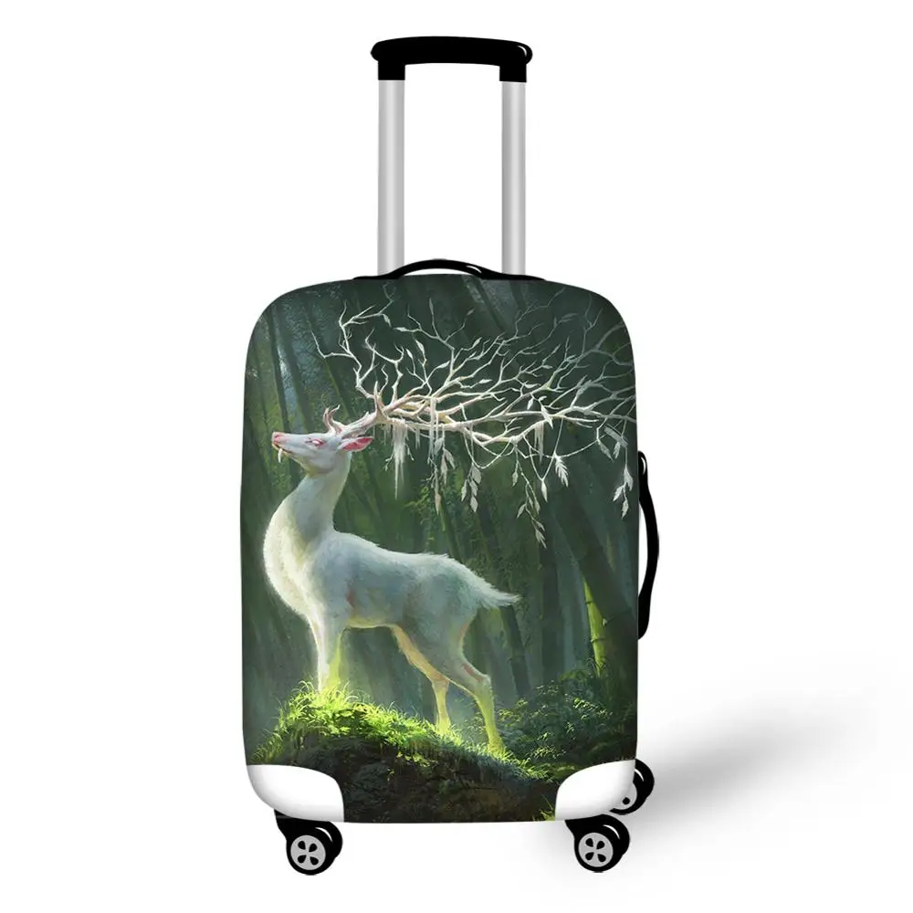 Водонепроницаемый чехол для чемодана HaoYun милый с рисунком Луны и оленя