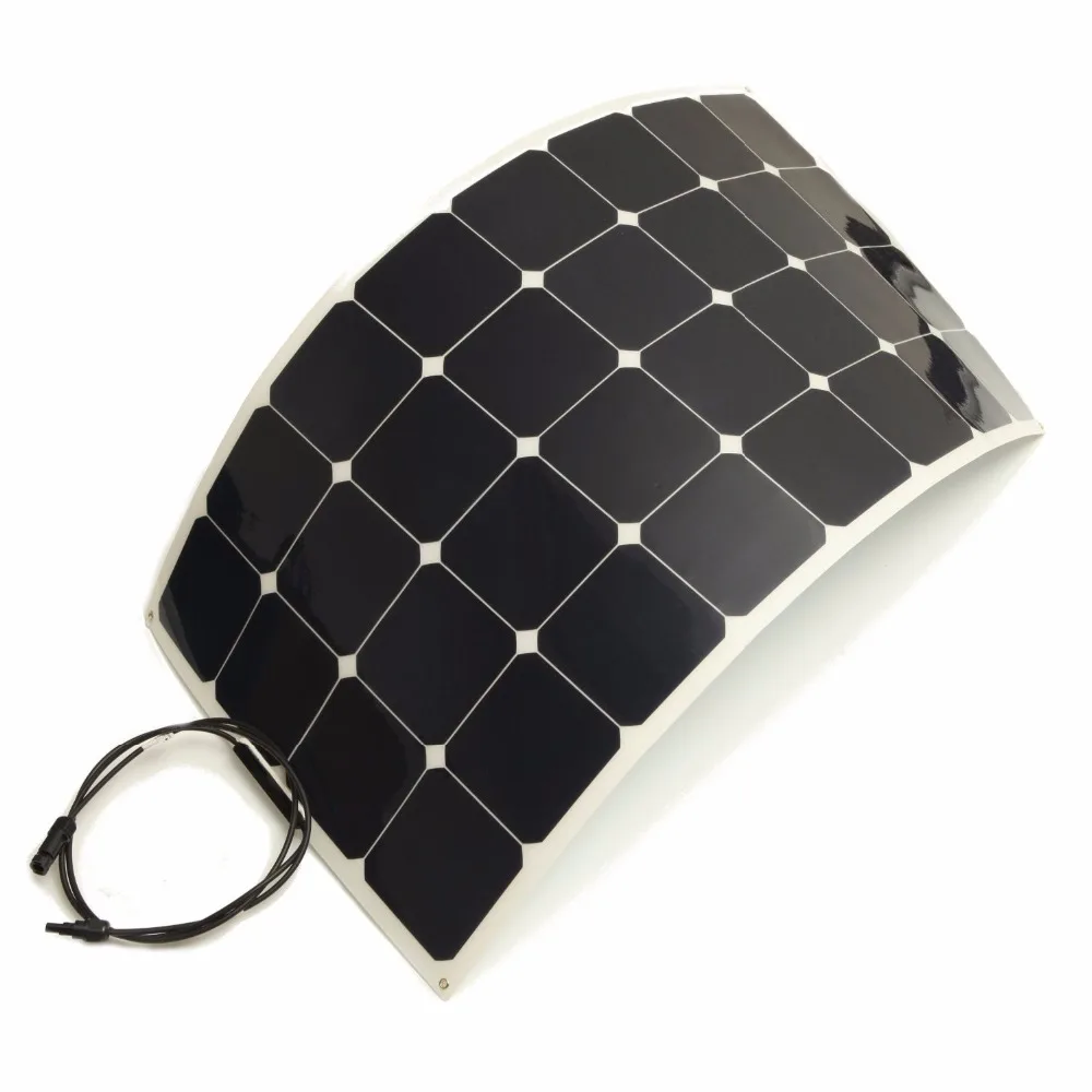 Китай дешевая цена изготовленный на заказ размер 18v 100w sunpower Гибкая солнечная