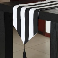 nordic table runners stripe geometry table runner dinning simple table cover wedding family hotel dust tablecloth party supplies