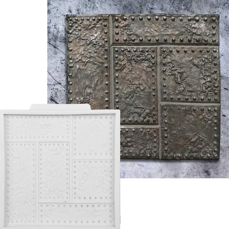 Клепная металлическая пластина силиконовая форма для тортов фондана система